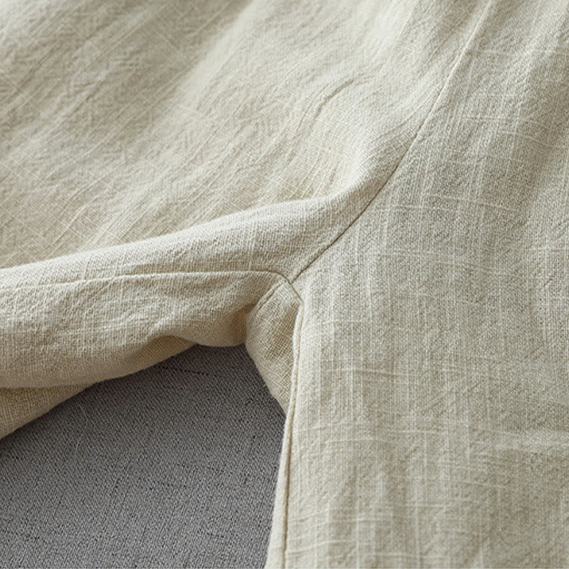 Pantalon large décontracté en polyester avec poches pour femme, coupe ample, longueur 7-8, motif Buddha Stones - image 7