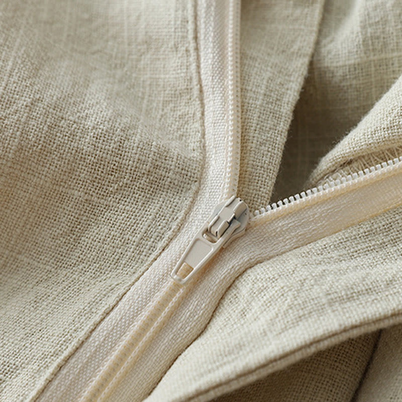 Pantalon large décontracté en polyester avec poches pour femme, coupe ample, longueur 7-8, motif Buddha Stones - image 3