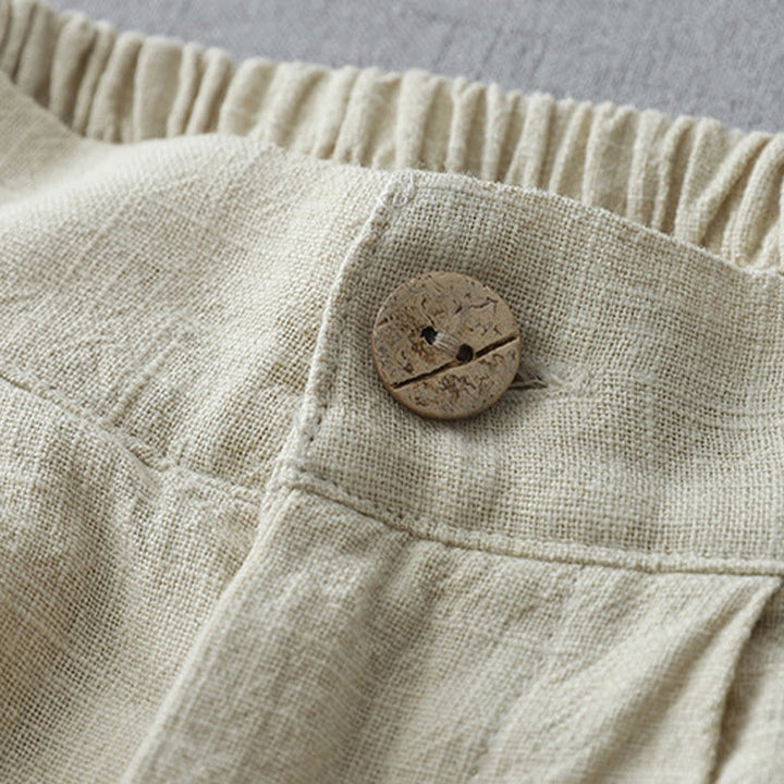 Pantalon large décontracté en polyester avec poches pour femme, coupe ample, longueur 7-8, motif Buddha Stones - image 5