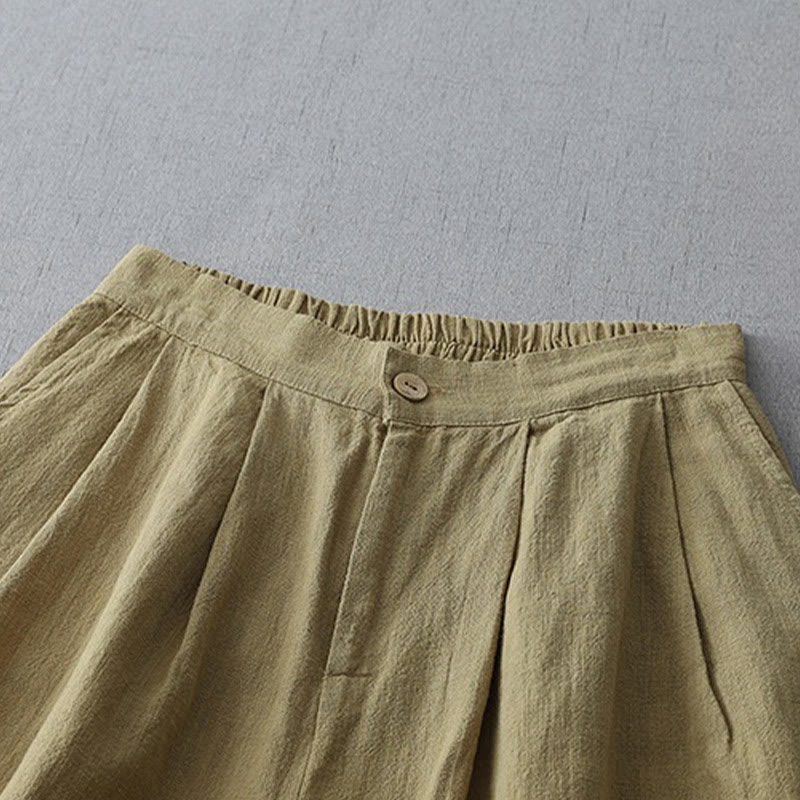 Pantalon large décontracté en polyester avec poches pour femme, coupe ample, longueur 7-8, motif Buddha Stones - image 13