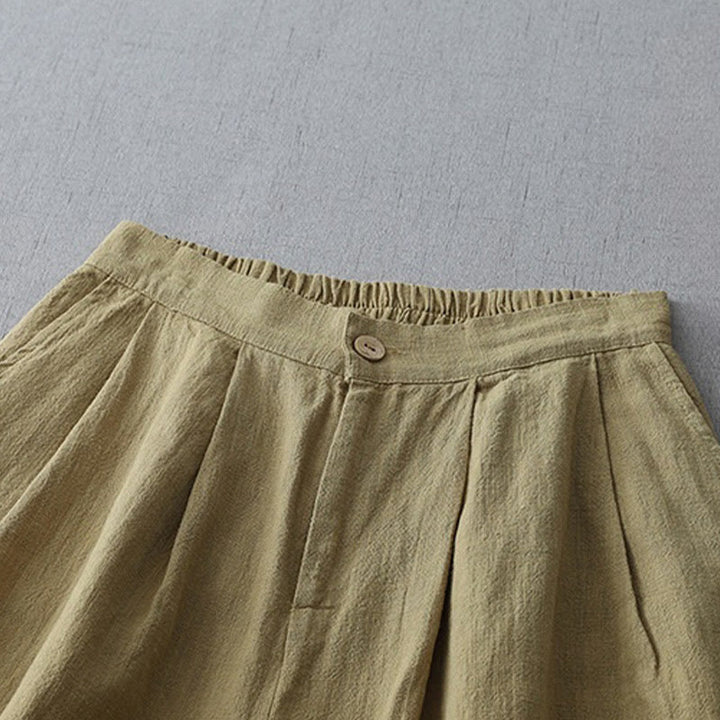 Pantalon large décontracté en polyester avec poches pour femme, coupe ample, longueur 7-8, motif Buddha Stones - image 13