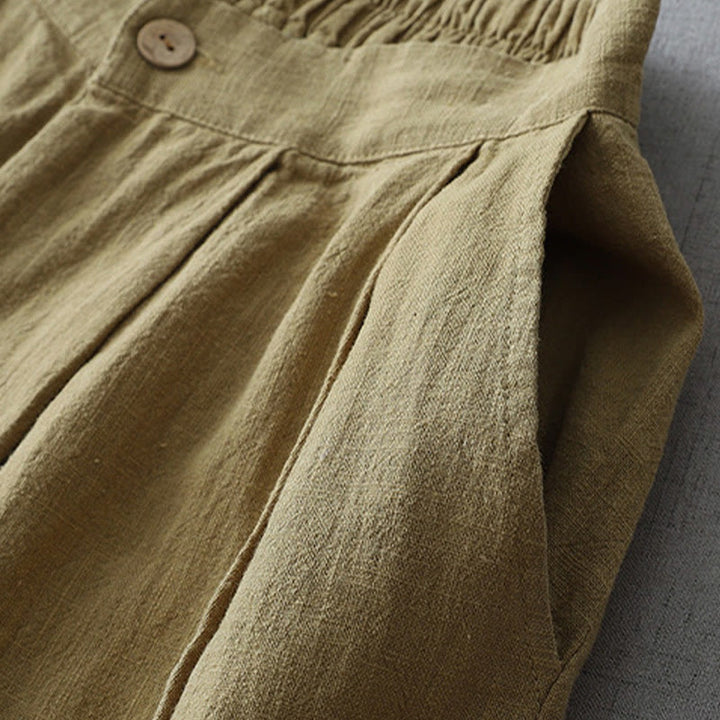 Pantalon large décontracté en polyester avec poches pour femme, coupe ample, longueur 7-8, motif Buddha Stones - image 12