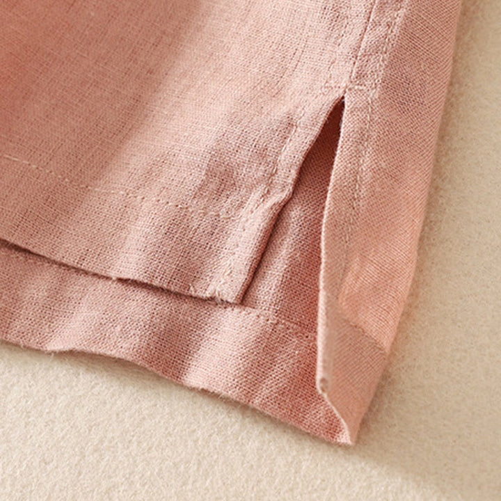 T-shirt d'été décontracté à manches courtes et col en V pour femme, en coton, motif Buddha Stones - image 8