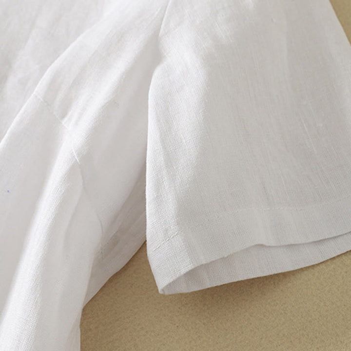 T-shirt d'été décontracté à manches courtes et col en V pour femme, en coton, motif Buddha Stones - image 17