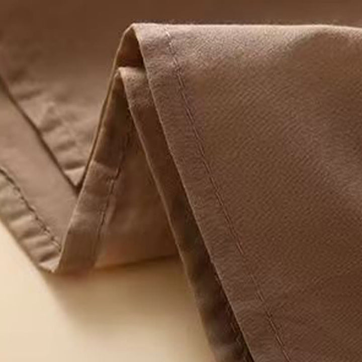 Chemise décontractée en coton et lin à manches mi-longues et col ras du cou pour femme avec motif floral brodé Buddha Stones - image 8