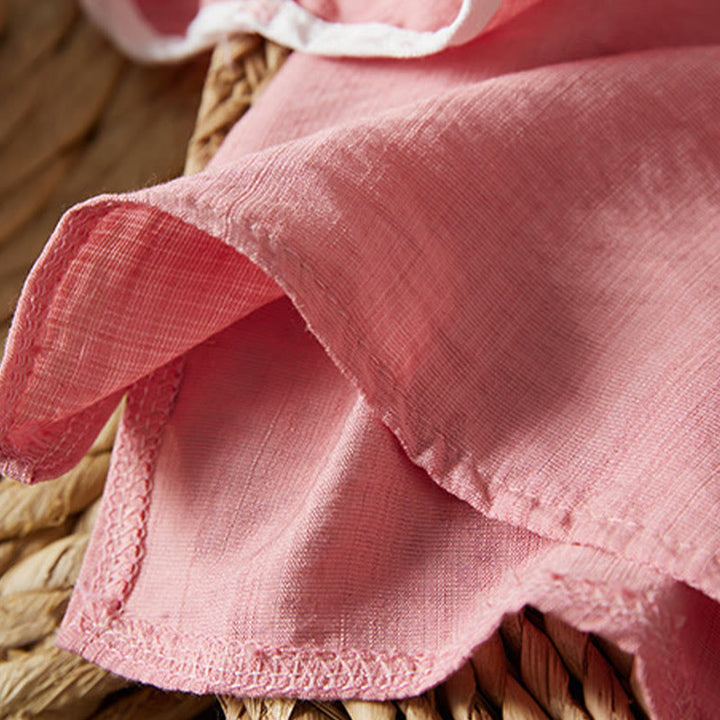 Buddha Stones décontractée en coton et lin pour femme, motif floral brodé, boutons grenouille, col incliné, manches trois-quarts - image 24