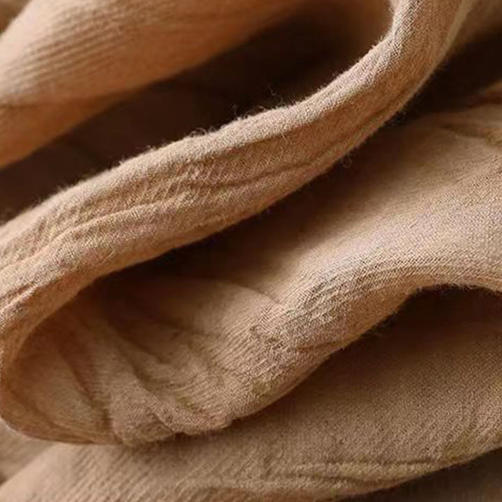 Robe midi décontractée en acrylique avec cordon de serrage à la taille et poches, style bohème, motif Buddha Stones - image 6