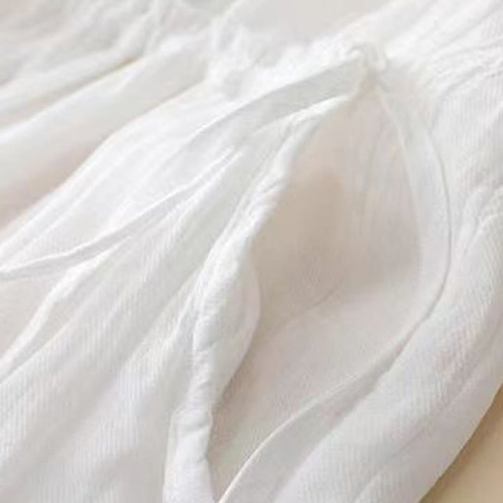 Robe midi décontractée en acrylique avec cordon de serrage à la taille et poches, style bohème, motif Buddha Stones