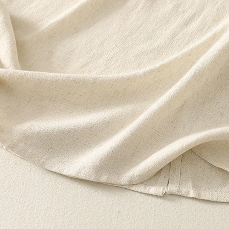 Robe mi-longue décontractée en polyester avec coutures colorées et boutons faits à la main, sans manches, avec poches - image 12