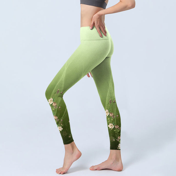 Leggings de sport imprimés Buddha Stones Rose Lines pour femmes, pantalons de yoga - image 3