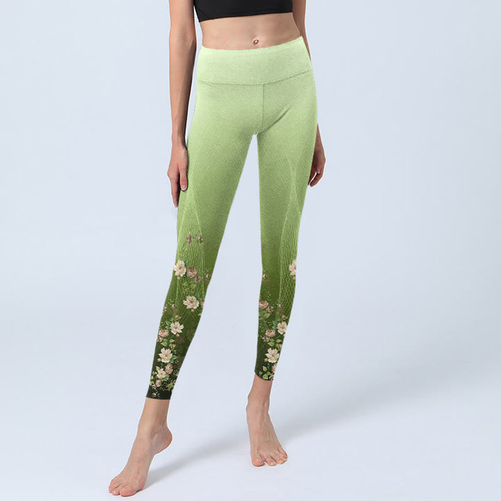 Leggings de sport imprimés Buddha Stones Rose Lines pour femmes, pantalons de yoga - image 5