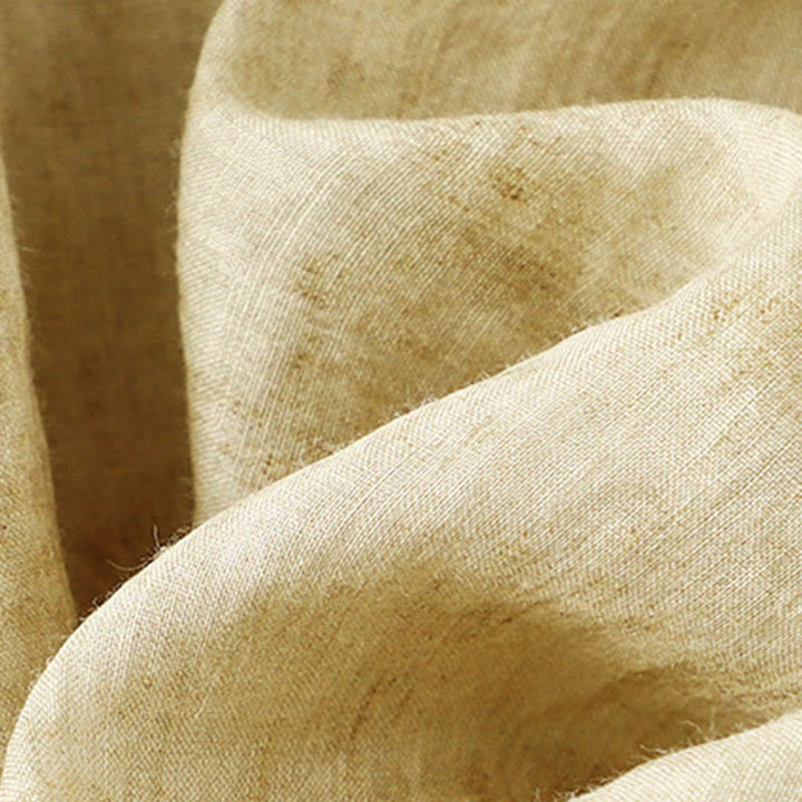 Robe midi d'été décontractée à manches trois-quarts, ornée de broderies et de Buddha Stones, col montant. - image 12