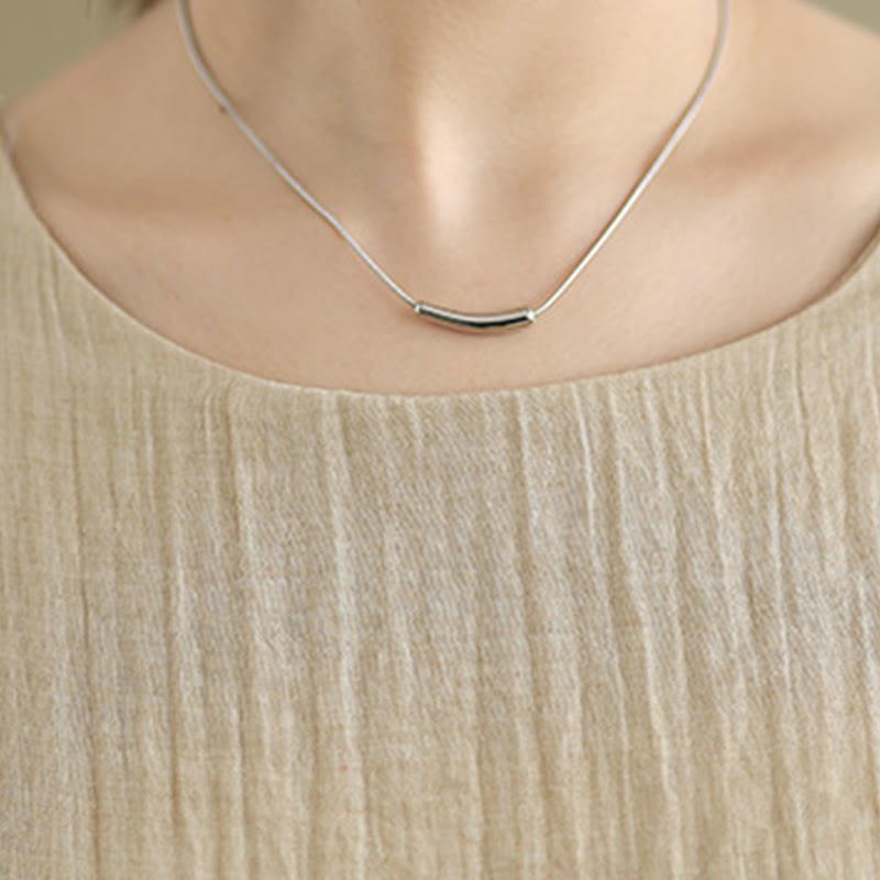 Robe mi-longue d'été décontractée en coton et lin mélangés à double épaisseur, col ras du cou et manches courtes, motif Buddha Stones - image 7