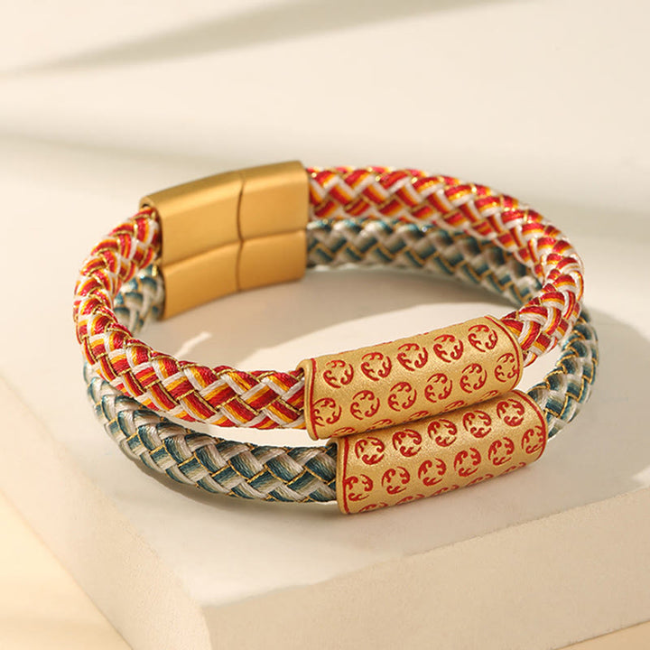 Bracelet tibétain Hot Wheels en Buddha Stones , corde de différentes couleurs, nœud en diamant, boucle porte-bonheur
