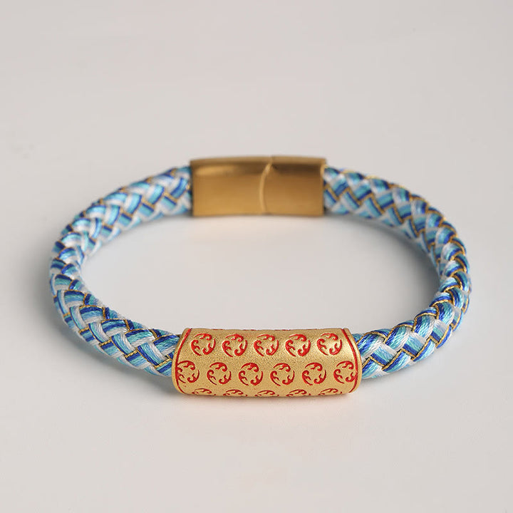 Bracelet tibétain Hot Wheels en Buddha Stones , corde de différentes couleurs, nœud en diamant, boucle porte-bonheur