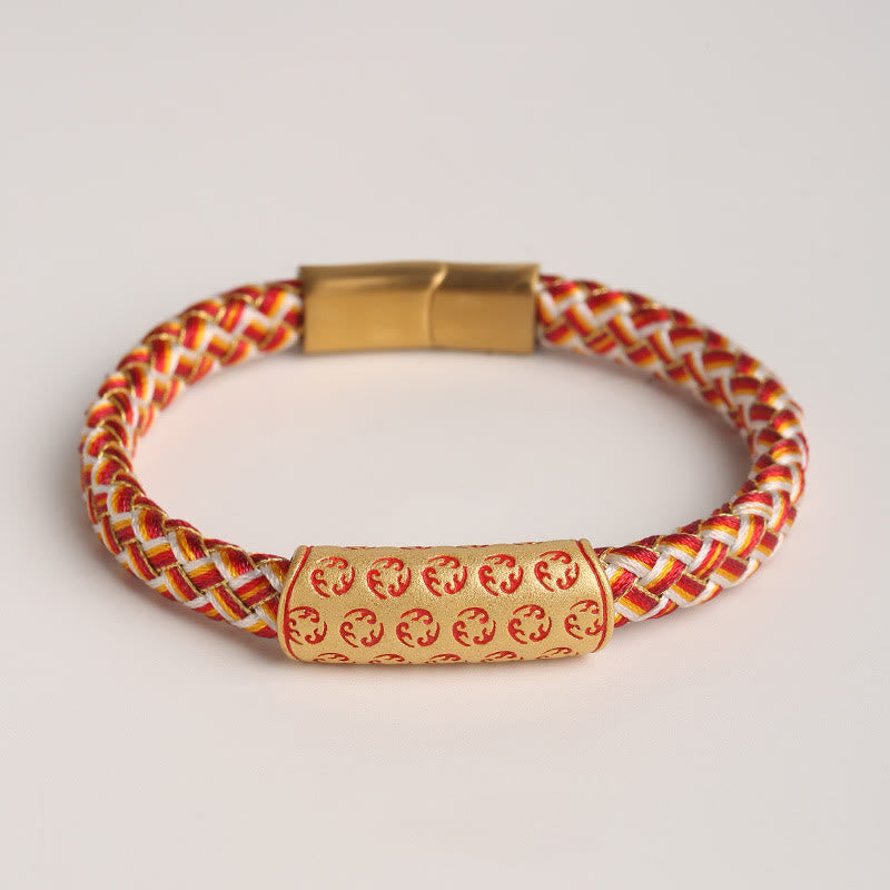 Bracelet tibétain Hot Wheels en Buddha Stones , corde de différentes couleurs, nœud en diamant, boucle porte-bonheur