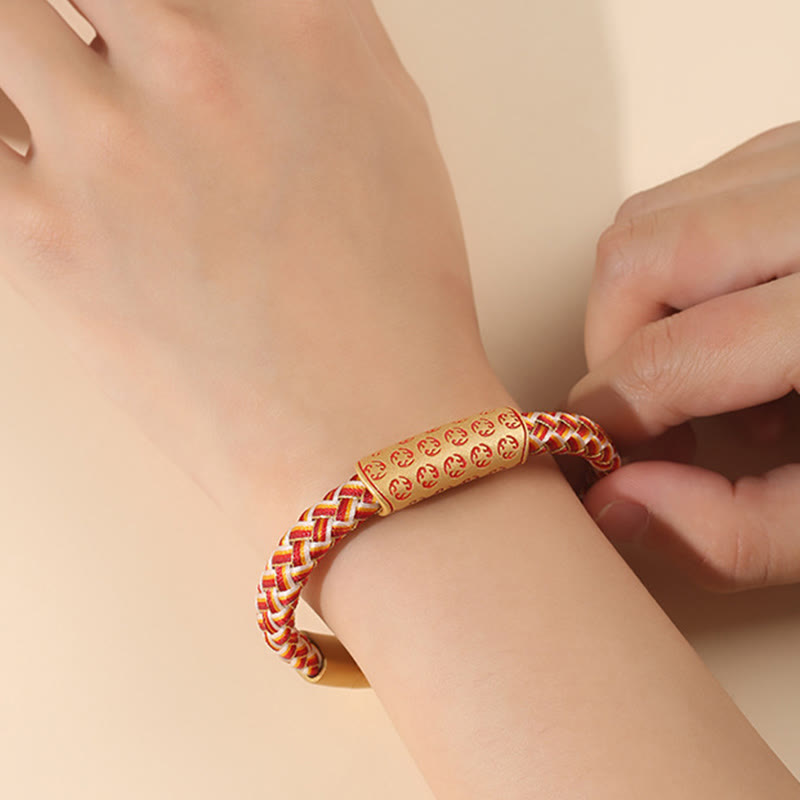 Bracelet tibétain Hot Wheels en Buddha Stones , corde de différentes couleurs, nœud en diamant, boucle porte-bonheur