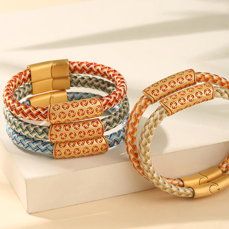 Bracelet tibétain Hot Wheels en Buddha Stones , corde de différentes couleurs, nœud en diamant, boucle porte-bonheur
