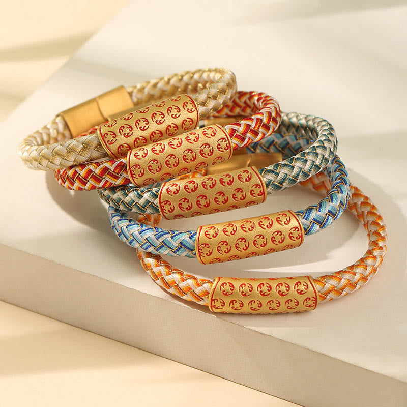 Bracelet tibétain Hot Wheels en Buddha Stones , corde de différentes couleurs, nœud en diamant, boucle porte-bonheur