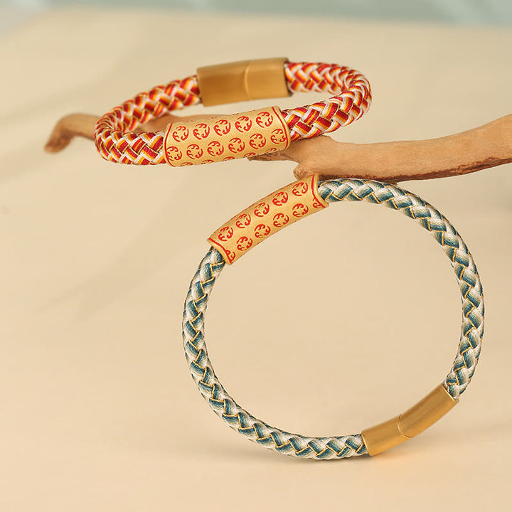 Bracelet tibétain Hot Wheels en Buddha Stones , corde de différentes couleurs, nœud en diamant, boucle porte-bonheur