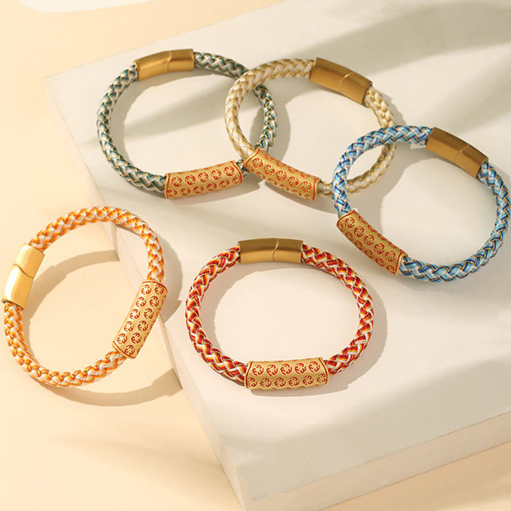 Bracelet tibétain Hot Wheels en Buddha Stones , corde de différentes couleurs, nœud en diamant, boucle porte-bonheur