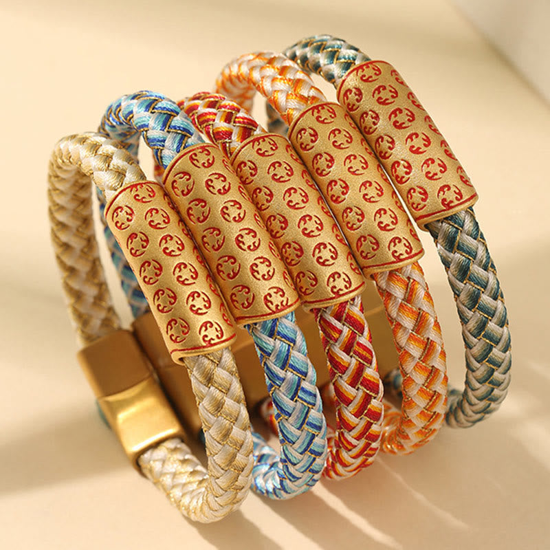 Bracelet tibétain Hot Wheels en Buddha Stones , corde de différentes couleurs, nœud en diamant, boucle porte-bonheur