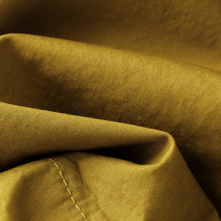 Robe mi-longue d'été à Buddha Stones ras du cou et manches courtes avec poches - image 24