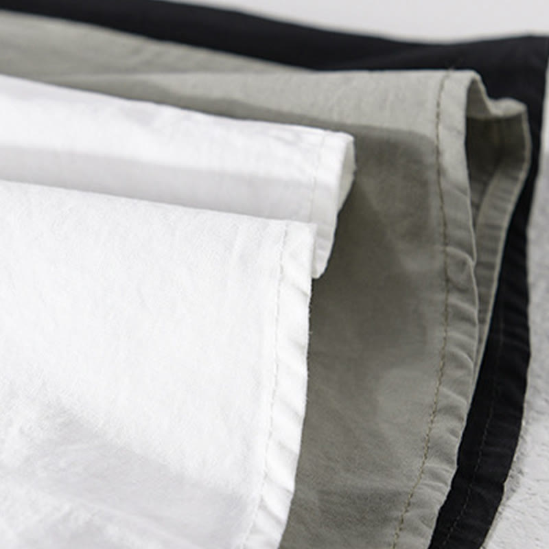 Chemise à manches longues en coton et lin avec poches pour homme, motif patchwork, motif Buddha Stones Spring Daily Line - image 28