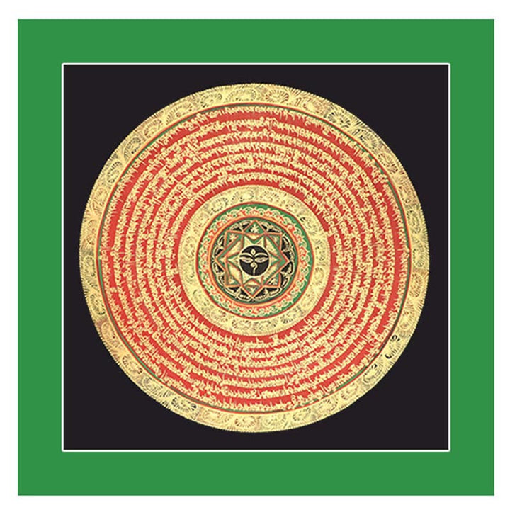 Peinture Thangka tibétaine en Buddha Stones , six mots vrais, écritures, décoration faite à la main, boîte aveugle (style aléatoire) - image 10