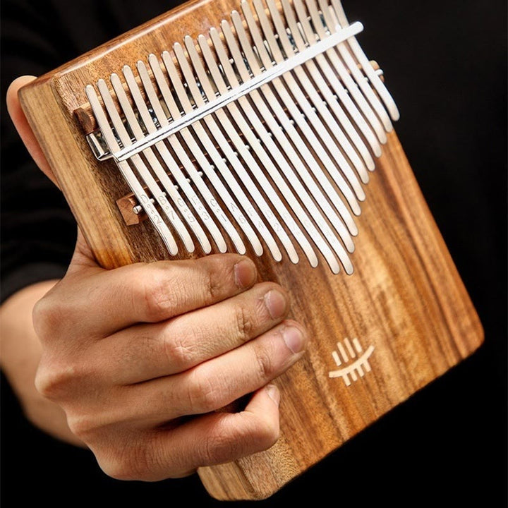 Kalimba 21 touches en bois d'acacia , Buddha Stones et sapelli, piano à pouces portable