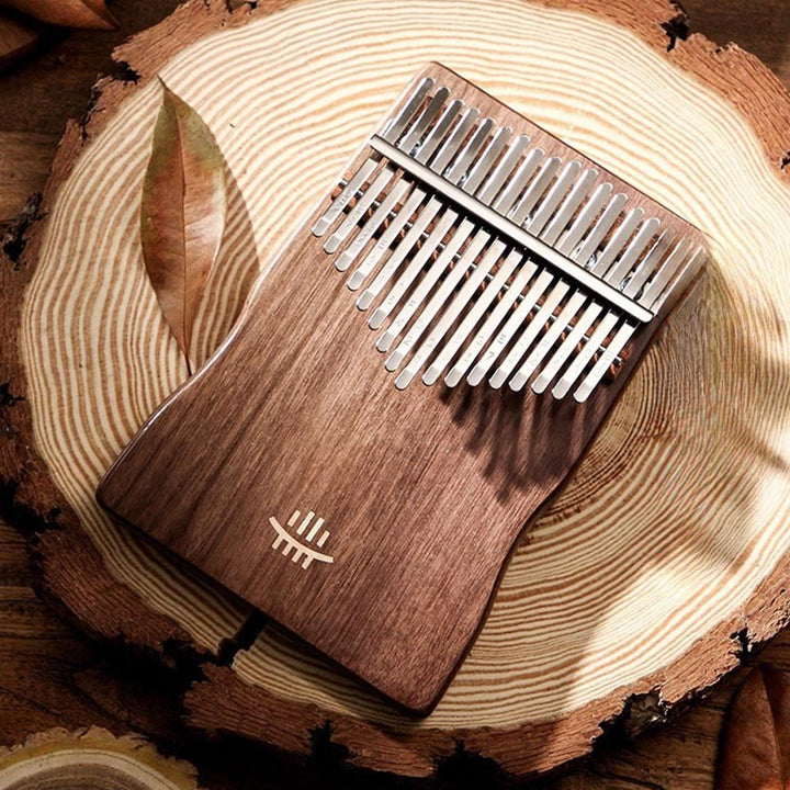 Kalimba 17 touches en bois d' Buddha Stones , d'acacia et de sapelli, piano à pouces portable