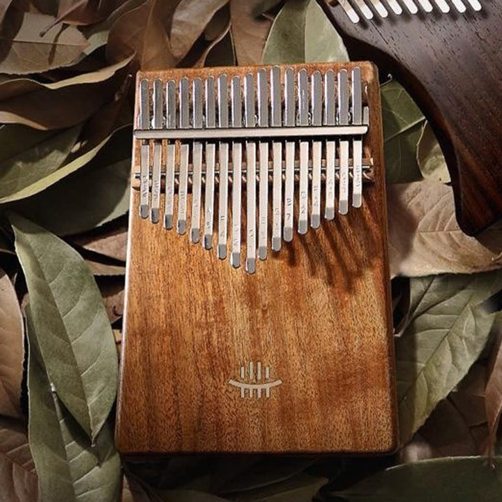Kalimba 17 touches en bois d' Buddha Stones , d'acacia et de sapelli, piano à pouces portable
