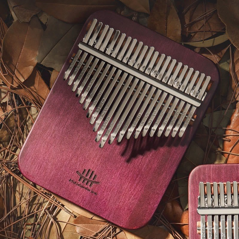 Kalimba 21 touches en bois de Peltogyne, piano à pouces portable en pierre de Buddha Stones