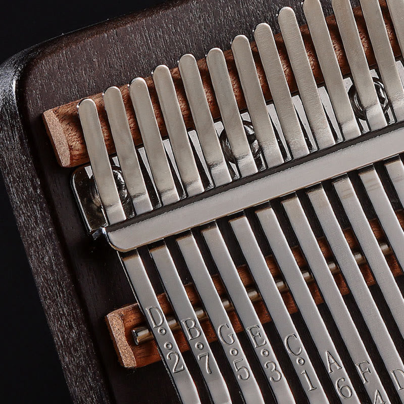 Kalimba 17/21 Buddha Stones en bois d'érable, piano à pouce portable pour débutants, motif soleil