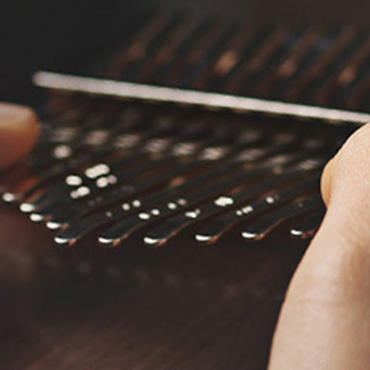 Kalimba à 21 touches en noyer, piano à pouce portable Buddha Stones