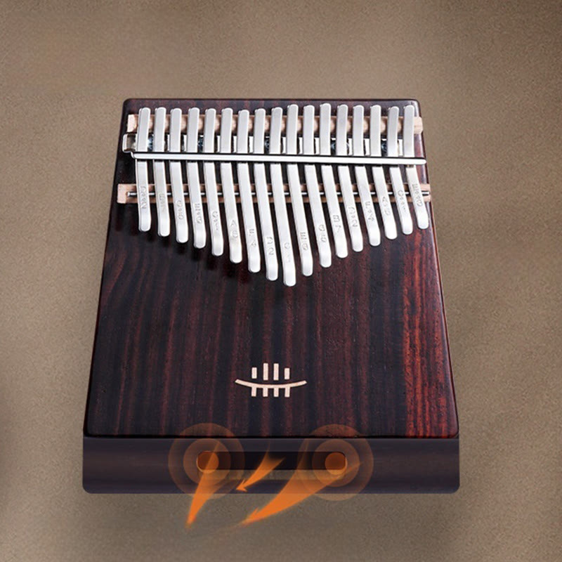 Kalimba à 21 touches en noyer, piano à pouce portable Buddha Stones