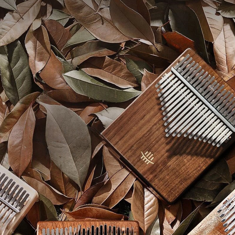 Kalimba à 21 touches en noyer, piano à pouce portable Buddha Stones