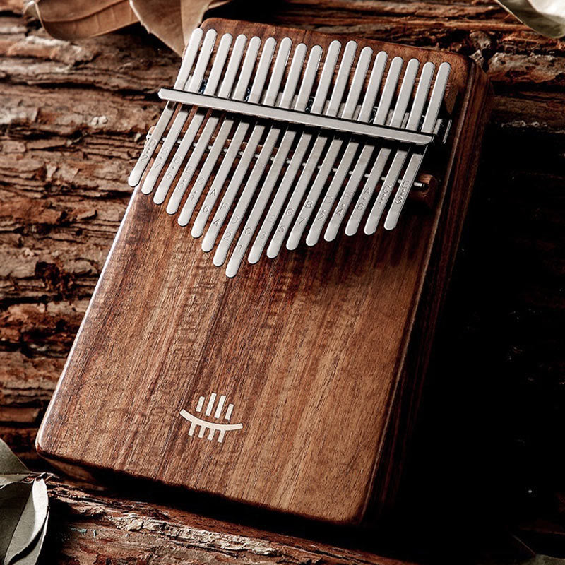 Kalimba à 21 touches en noyer, piano à pouce portable Buddha Stones