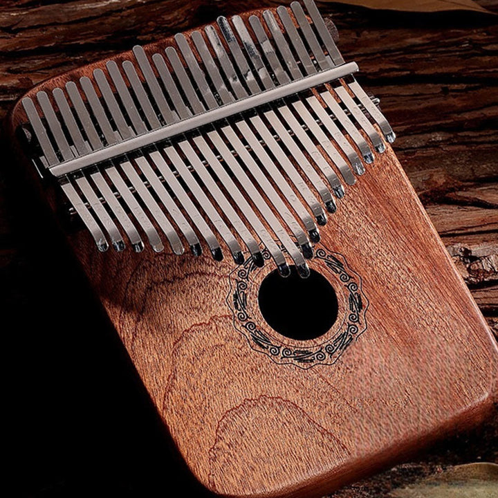 Piano à pouce Kalimba 21 touches Buddha Stones , piano à doigts portable en bois de santal jaune