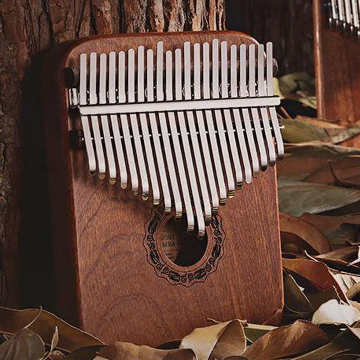 Piano à pouce Kalimba 21 touches Buddha Stones , piano à doigts portable en bois de santal jaune