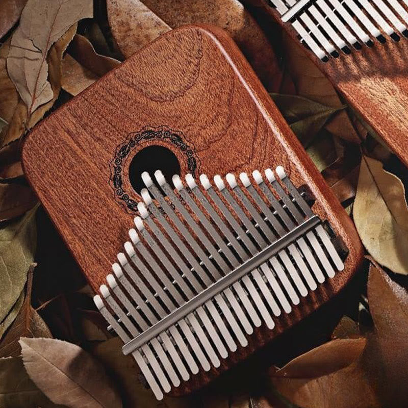 Piano à pouce Kalimba 21 touches Buddha Stones , piano à doigts portable en bois de santal jaune