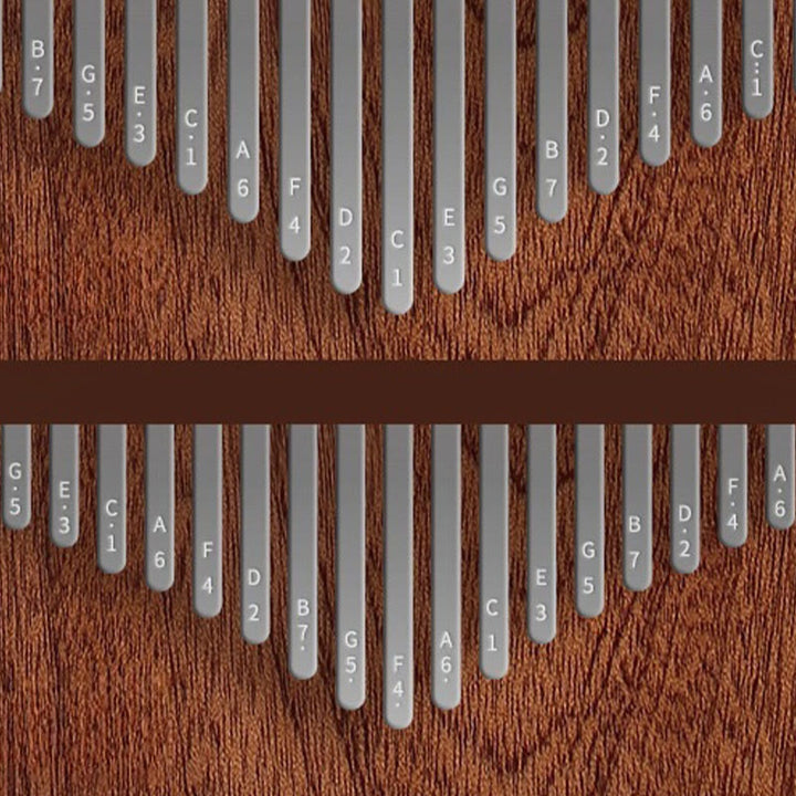 Piano à pouce Kalimba 21 touches Buddha Stones , piano à doigts portable en bois de santal jaune