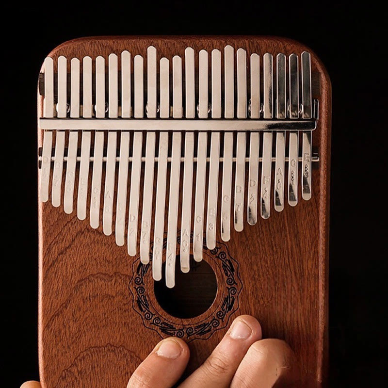 Piano à pouce Kalimba 21 touches Buddha Stones , piano à doigts portable en bois de santal jaune