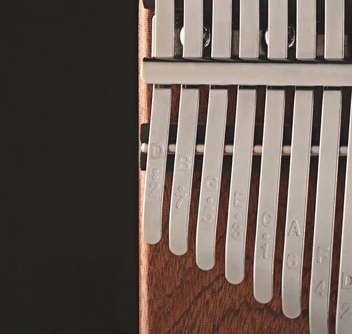 Piano à pouce Kalimba 21 touches Buddha Stones , piano à doigts portable rétro en bois de santal jaune