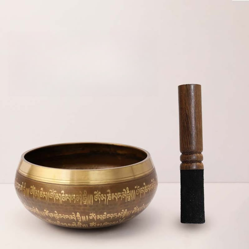 Buddha Stones Bol chantant artisanal orné d'un motif biblique pour la guérison et la méditation - Ensemble de bols sonores - image 12