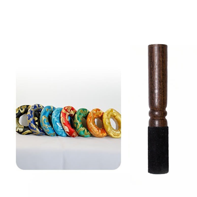 Buddha Stones Bol chantant artisanal orné d'un motif biblique pour la guérison et la méditation - Ensemble de bols sonores - image 15
