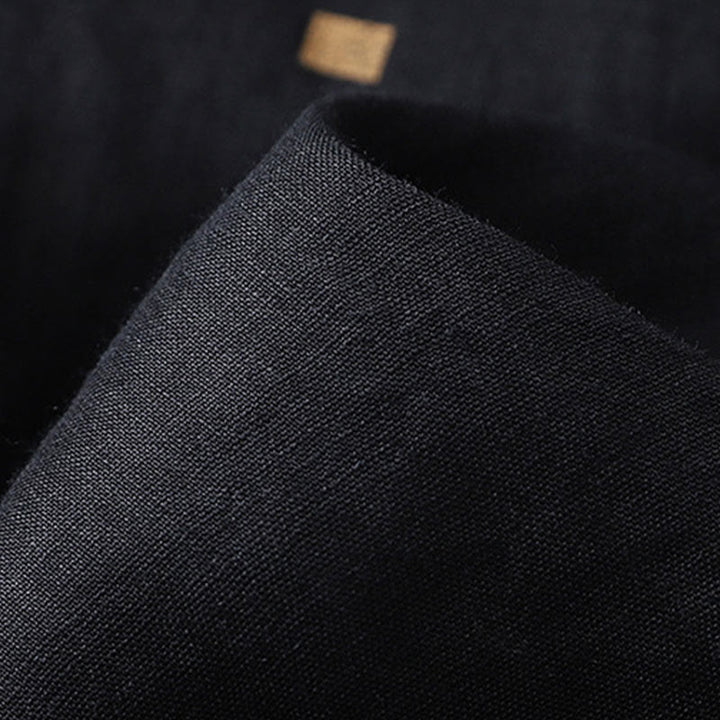 Pantalon large décontracté d'été en coton et lin avec poches pour femme, motif à pois, motif Buddha Stones - image 12