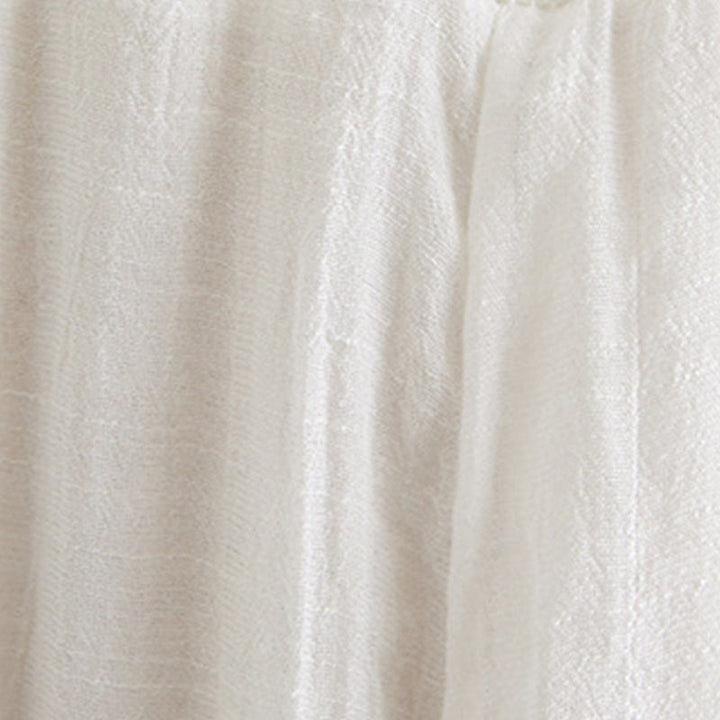 Ensemble 2 Buddha Stones beige avec boutons en forme de grenouille chinoise, chemise à manches longues, pantalon, méditation, zen, tai-chi, coton et lin pour femme - image 15