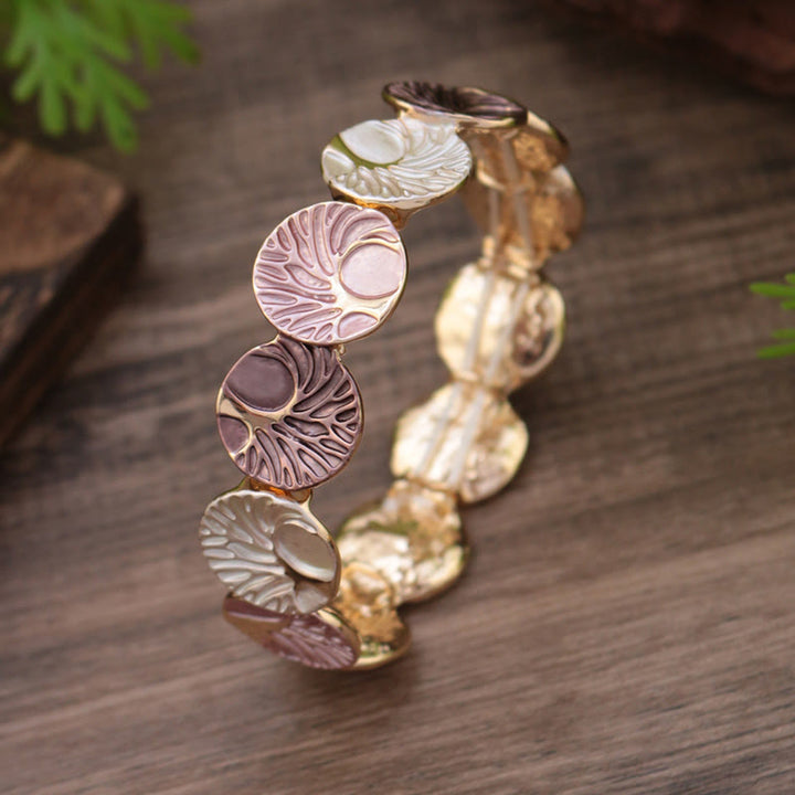 Bracelet en alliage émaillé Buddha Stones, création de l'arbre de vie