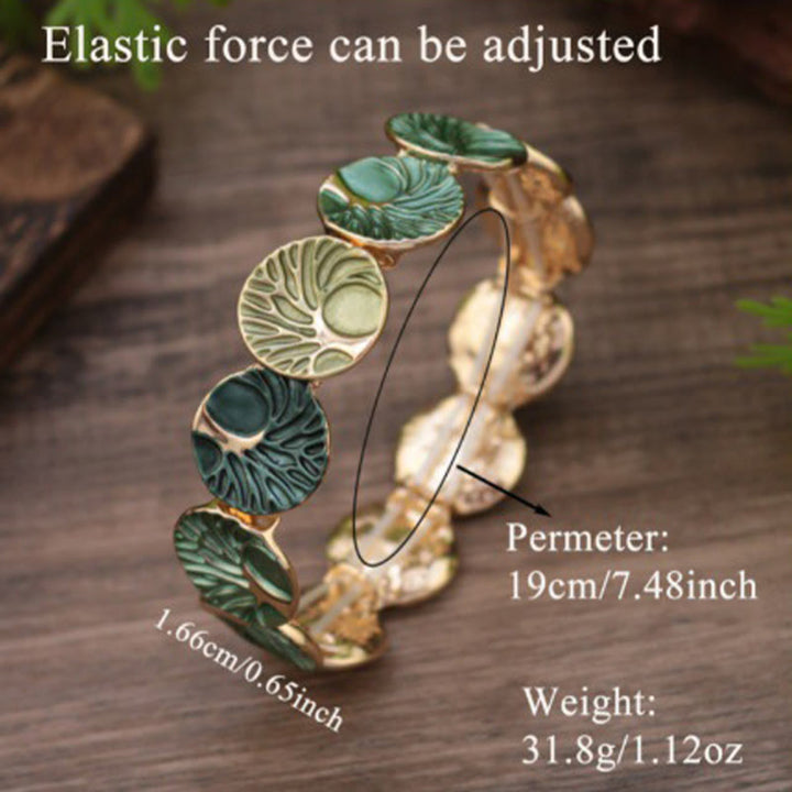 Bracelet en alliage émaillé Buddha Stones, création de l'arbre de vie